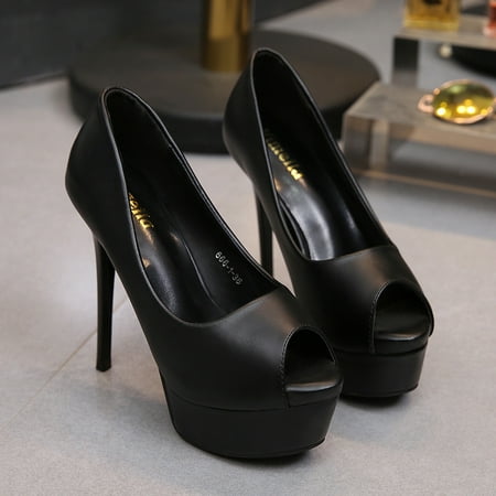 Women‘s Platform Pumps Peep Open Toe High Stiletto Heel Slip On Bridal Wedding Dress Shoes
Women‘s Platform Pumps Peep Open Toe High Stiletto Heel Slip On Bridal Wedding Dress Shoes
