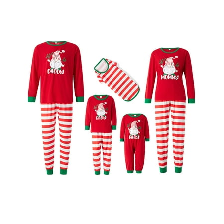 CenturyX Christmas Pajamas for Family Santa Print Long-Sleeved Tops Stripe Pants Xmas Holiday Matching Sleepwear for Parent-Child Red
CenturyX Christmas Pajamas for Family Santa Print Long-Sleeved Tops Stripe Pants Xmas Holiday Matching Sleepwear for Parent-Child Red