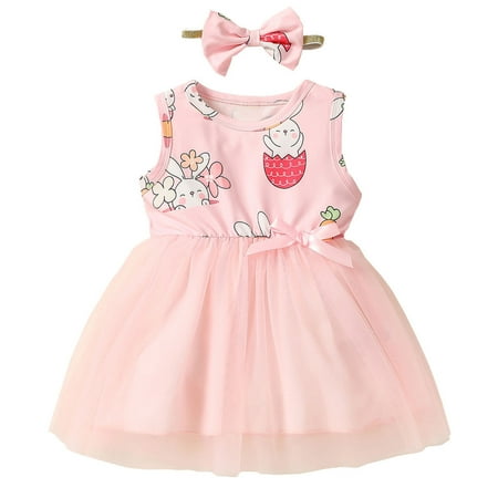 TAGOLD Toddler Baby Girls Net Yarn Easter Rabbit Flowers Print Sleeveless Bow Skirt Dress Pink 6-12 Months
TAGOLD Toddler Baby Girls Net Yarn Easter Rabbit Flowers Print Sleeveless Bow Skirt Dress Pink 6-12 Months