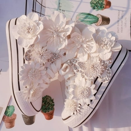 Original Butterfly Flower High-top Canvas Shoes Sweet Lace-up Women s Shoes White Inner Height-increasing Vulcanized Shoes
Original Butterfly Flower High-top Canvas Shoes Sweet Lace-up Women s Shoes White Inner Height-increasing Vulcanized Shoes