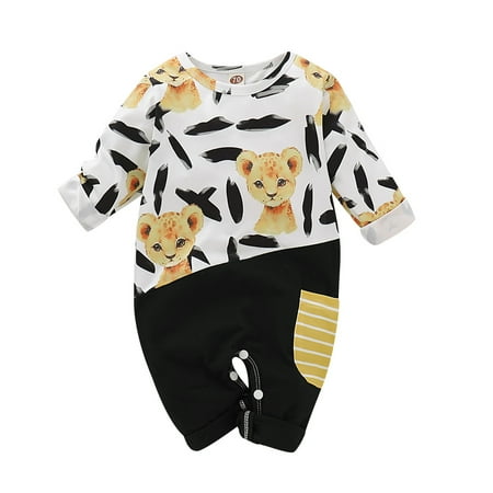KIMI BEAR Newborn Baby Boys Rompers 3 Months Newborn Boy Autumn Bodysuits 6 Months Newborn Boy Cute Cartoon Leopard Print Long Sleeve Jumpsuits Black
KIMI BEAR Newborn Baby Boys Rompers 3 Months Newborn Boy Autumn Bodysuits 6 Months Newborn Boy Cute Cartoon Leopard Print Long Sleeve Jumpsuits Black