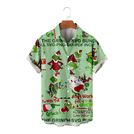 MLFU Men s Women s Christmas Short Sleeve Button Down Aloha Beach Shirt Loose Fit Cotton Shirt Crewneck Blouses for Boys 5-14 Years
MLFU Men s Women s Christmas Short Sleeve Button Down Aloha Beach Shirt Loose Fit Cotton Shirt Crewneck Blouses for Boys 5-14 Years