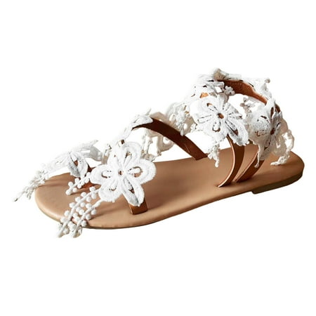 ZHAGHMIN Lace Flower Women Sandals 2023 Summer Beach Slip On Casual Open Toe Flat Flip Flops Soft Bottom Clip Toe Wedding Sandals Shoes White Size6.5
ZHAGHMIN Lace Flower Women Sandals 2023 Summer Beach Slip On Casual Open Toe Flat Flip Flops Soft Bottom Clip Toe Wedding Sandals Shoes White Size6.5
