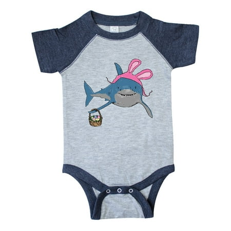 Inktastic Easter Bunny Shark Hunt Gift Baby Boy or Baby Girl Bodysuit