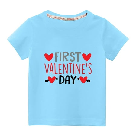 Virmaxy Unisex Kids Valentine s Day Basic Tee Toddler Baby Boys Girls Love Heart Graphic T-shirt Crew Neck Pullover Shirt Spring Summer Short Sleeve Cotton Casual Baggy Tees Blue-C 5T
Virmaxy Unisex Kids Valentine s Day Basic Tee Toddler Baby Boys Girls Love Heart Graphic T-shirt Crew Neck Pullover Shirt Spring Summer Short Sleeve Cotton Casual Baggy Tees Blue-C 5T