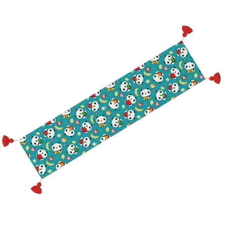 Cute Panda Cartoon Banana Table Runner Linen With Tassel Table Cloth Long Table Linens For Dining Table Decorations 14x60in
Cute Panda Cartoon Banana Table Runner Linen With Tassel Table Cloth Long Table Linens For Dining Table Decorations 14x60in
