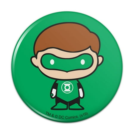 Green Lantern Cute Chibi Character Kitchen Refrigerator Locker Button Magnet