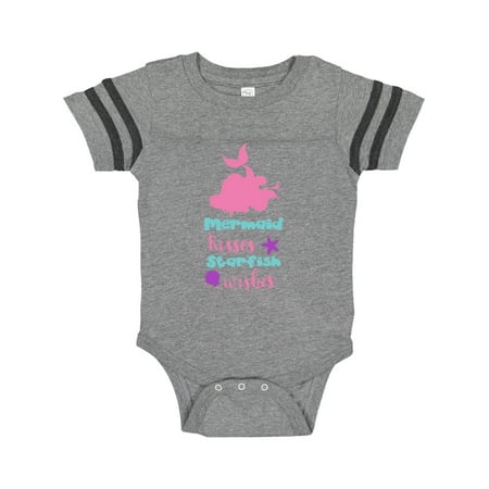 Inktastic Mermaid Kisses Starfish Wishes - Pink Blue Purple Gift Baby Girl Bodysuit
Inktastic Mermaid Kisses Starfish Wishes - Pink Blue Purple Gift Baby Girl Bodysuit