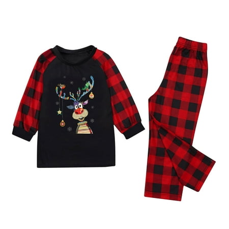 Fesfesfes Xmas Pjs Sets Parent-child Warm Christmas Set Printed Home Wear Pajamas Two-piece Kid Set Sale Items
Fesfesfes Xmas Pjs Sets Parent-child Warm Christmas Set Printed Home Wear Pajamas Two-piece Kid Set Sale Items