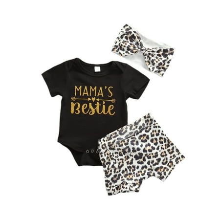 ZIYIXIN Newborn Baby Girl Summer Outfits Short Sleeve T-Shirt Romper Tops Leopard Shorts Pants Headband Clothes Black 12-18 Months
ZIYIXIN Newborn Baby Girl Summer Outfits Short Sleeve T-Shirt Romper Tops Leopard Shorts Pants Headband Clothes Black 12-18 Months