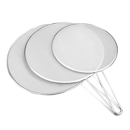 3pcs Multifunctional Stainless Steel Splatter Screen Guards Flat Mesh Oil Strainer for Frying Pans Pots Skillets
3pcs Multifunctional Stainless Steel Splatter Screen Guards Flat Mesh Oil Strainer for Frying Pans Pots Skillets