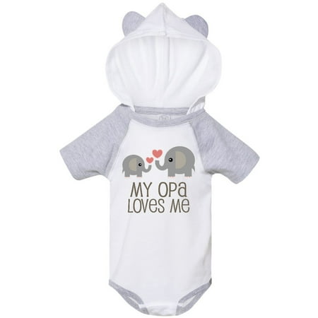 Inktastic My Opa Grandpa Loves Me Gift Gift Baby Boy or Baby Girl Bodysuit
