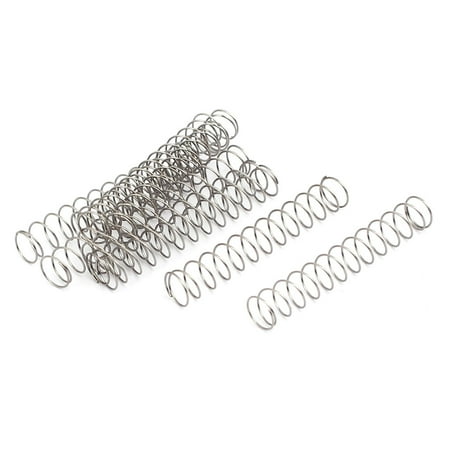 0.3mmx5mmx30mm 304 Stainless Steel Compression Springs Silver Tone 10pcs
0.3mmx5mmx30mm 304 Stainless Steel Compression Springs Silver Tone 10pcs