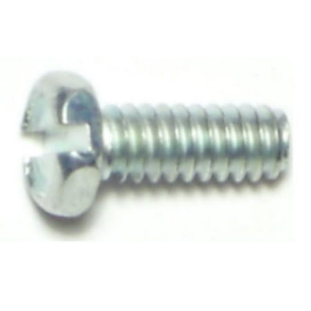 #10-24 x 1/2 Zinc Slotted Indented Hex Machine Screws MSIHS-101 (40 pcs.)