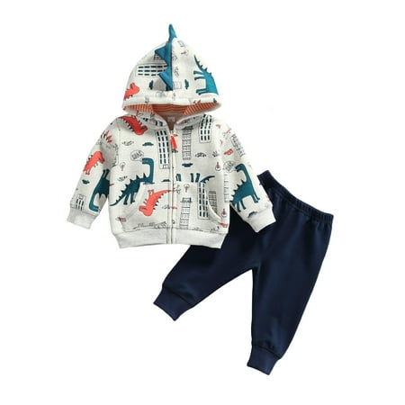 Newborn Infant Babys Autumn Wniter Clothes 2PCS Dinosaur Printed Hooded Jacket Coat+Solid Long Pant Outfits
Newborn Infant Babys Autumn Wniter Clothes 2PCS Dinosaur Printed Hooded Jacket Coat+Solid Long Pant Outfits
