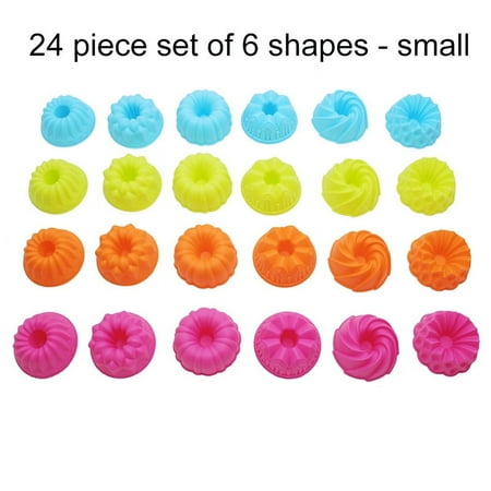 Silicone Donut Pan Non Stick Cake Molds 24 Pack Baking Cups 6 Shapes Silicone Donut Maker Kitchen Supplies S pinshui
Silicone Donut Pan Non Stick Cake Molds 24 Pack Baking Cups 6 Shapes Silicone Donut Maker Kitchen Supplies S pinshui