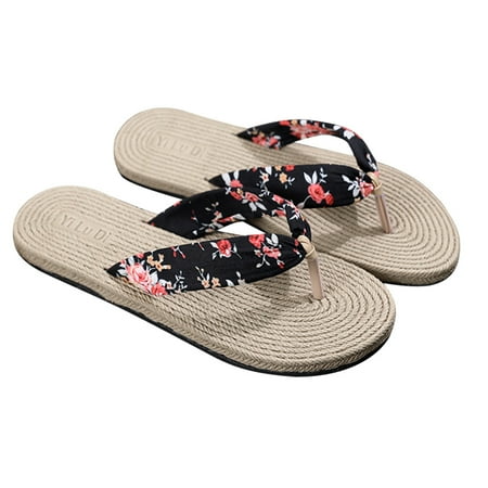 1 Pair Women s Slippers Wedges Imitation Straw Flat Floral Casual Travel Simple Beach Shoes Bohemian Outgoing Sandals Slippers Size 37 (Black)
1 Pair Women s Slippers Wedges Imitation Straw Flat Floral Casual Travel Simple Beach Shoes Bohemian Outgoing Sandals Slippers Size 37 (Black)