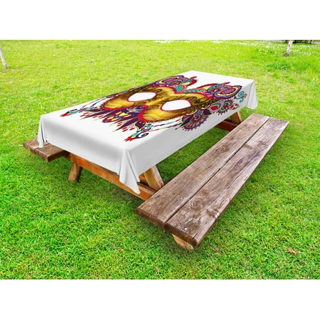 Mardi Gras Outdoor Tablecloth Ornate Floral Details on Yellow Eye Mask Traditional Holiday Carnival Festival Decorative Washable Fabric Picnic Table Cloth 58 X 84 Inches Multicolor by Ambesonne
Mardi Gras Outdoor Tablecloth Ornate Floral Details on Yellow Eye Mask Traditional Holiday Carnival Festival Decorative Washable Fabric Picnic Table Cloth 58 X 84 Inches Multicolor by Ambesonne