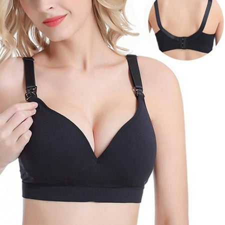 Xinhuadsh Women Soft Breastfeeding Maternity Pregnant Push Up Bra Nursing Feeding Bra