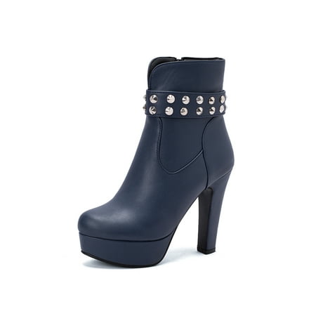 Ymiytan Womens Fashion Shoes Wedding Side Zip Block Heel Bootie Work Sexy Platform Boots Blue 6.5
Ymiytan Womens Fashion Shoes Wedding Side Zip Block Heel Bootie Work Sexy Platform Boots Blue 6.5