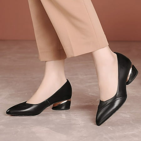 NEGJ Fashion Autumn Women Casual Shoes Low Heel Thick Heel Pointed Toe Solid Color Simple Style
NEGJ Fashion Autumn Women Casual Shoes Low Heel Thick Heel Pointed Toe Solid Color Simple Style