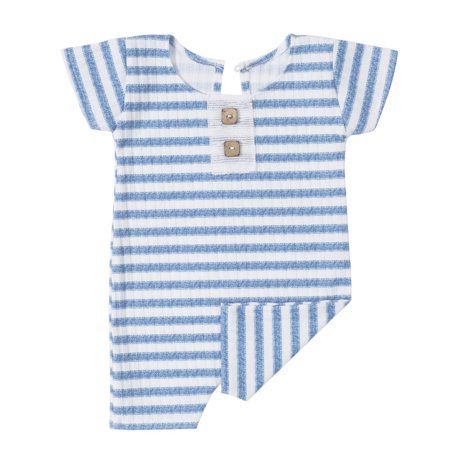 BTJX Baby Short Sleeve Striped Knitted Button Ribbed Footless Romper Photography Prop Jammies Overalls
BTJX Baby Short Sleeve Striped Knitted Button Ribbed Footless Romper Photography Prop Jammies Overalls