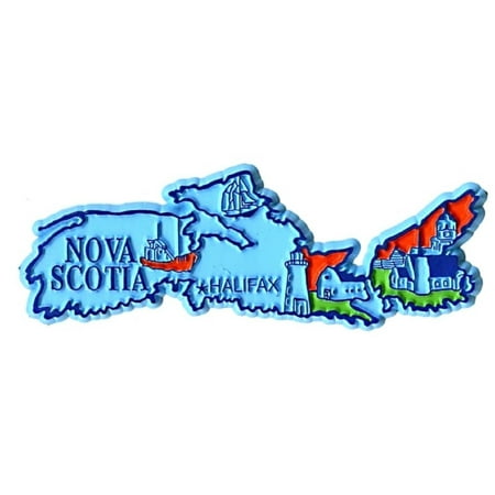 Nova Scotia Halifax 4 Color Canadian Province Fridge Magnet