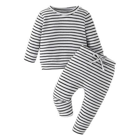 Girls Outfits Trendy Toddler Boys Long Sleeve Strip Print Tops And Pants 2Pcs Kids Set&Outfits
Girls Outfits Trendy Toddler Boys Long Sleeve Strip Print Tops And Pants 2Pcs Kids Set&Outfits