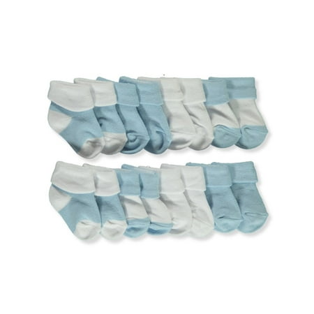 Stepping Stones Baby Boys 8-Pack Super Soft Cuffed Socks - white/blue 0 - 6 months
Stepping Stones Baby Boys 8-Pack Super Soft Cuffed Socks - white/blue 0 - 6 months