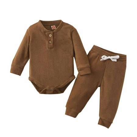 Autumn Winter Girl Suit Newborn Baby Round Neck Long Sleeve Cotton Casual Solid Color Soft Cute Romper Bodysuit Drawstring Pants Suit Elastic Waist Sweatpants Sweatsuit 0-24 Months
Autumn Winter Girl Suit Newborn Baby Round Neck Long Sleeve Cotton Casual Solid Color Soft Cute Romper Bodysuit Drawstring Pants Suit Elastic Waist Sweatpants Sweatsuit 0-24 Months
