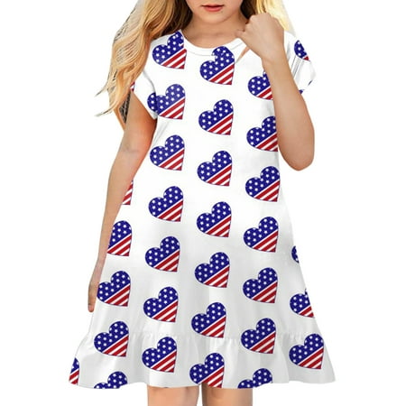 ZHAGHMIN Girls Casual Dresses Size 7-8 Kids Toddler Baby Girls Spring Summer Print Ruffle Short Sleeve Active Fashion Daily Indoor Outdoor American Independence Day Pageant Dress Reversible Sequin D
ZHAGHMIN Girls Casual Dresses Size 7-8 Kids Toddler Baby Girls Spring Summer Print Ruffle Short Sleeve Active Fashion Daily Indoor Outdoor American Independence Day Pageant Dress Reversible Sequin D