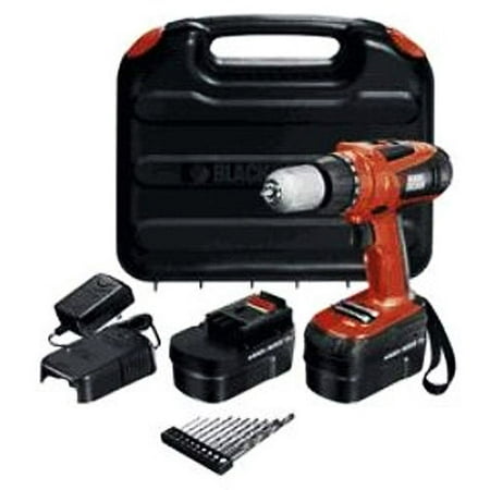 Black & Decker 18V Hiper Drill and Accessory Set, HPD18AK-2