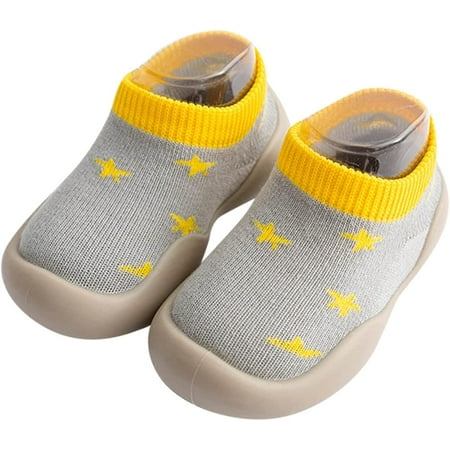 QWZNDZGR Baby Boys Girls Toe Slippers Socks Shoes Stay-on Animal Non-Skid Indoor Winter Warm Shoes Socks Indoor Floor Slipper