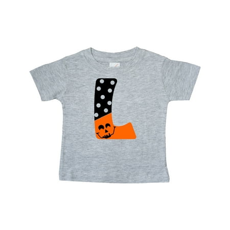 Inktastic Halloween L Intial with Jack O Latern Face and Polka Dots Gift Baby Boy or Baby Girl T-Shirt
Inktastic Halloween L Intial with Jack O Latern Face and Polka Dots Gift Baby Boy or Baby Girl T-Shirt