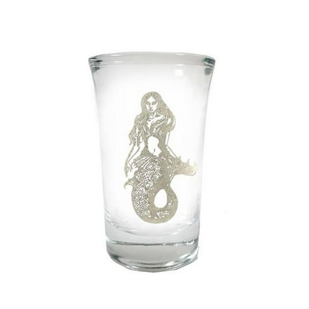 1.5 oz Mermaid Engraved Shot Glass