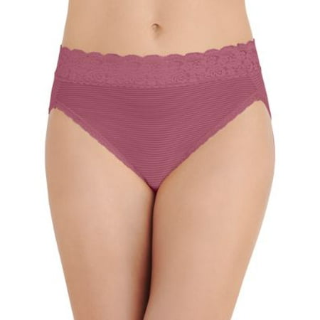 Vanity Fair Womens Flattering Lace Hi-Cut Brief Style-13280