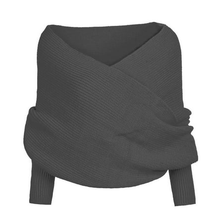 Women s Knit Shawl Wrap Tops Casual Solid Scarf Sleeve Crochet Soft Winter Warm Shawl for Evening Dress
Women s Knit Shawl Wrap Tops Casual Solid Scarf Sleeve Crochet Soft Winter Warm Shawl for Evening Dress