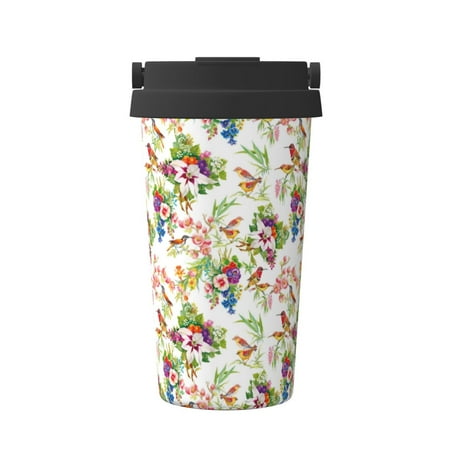 Salouo Birds And Flowers Print Coffee Travel Mug Spill Proof with Lid-Stainless Steel Vacuum Insulated Tumbler - Thermos Cup for Keep Hot/Ice Coffee Tea and Beer
Salouo Birds And Flowers Print Coffee Travel Mug Spill Proof with Lid-Stainless Steel Vacuum Insulated Tumbler - Thermos Cup for Keep Hot/Ice Coffee Tea and Beer