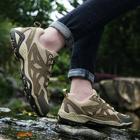 LYCAQL Men Shoes Men Sports Shoes Fashion Summer New Pattern Non Slip Mountaineering Shoes Mesh Breathable Comfortable Men Sneaker 12 (Brown 10.5)
LYCAQL Men Shoes Men Sports Shoes Fashion Summer New Pattern Non Slip Mountaineering Shoes Mesh Breathable Comfortable Men Sneaker 12 (Brown 10.5)