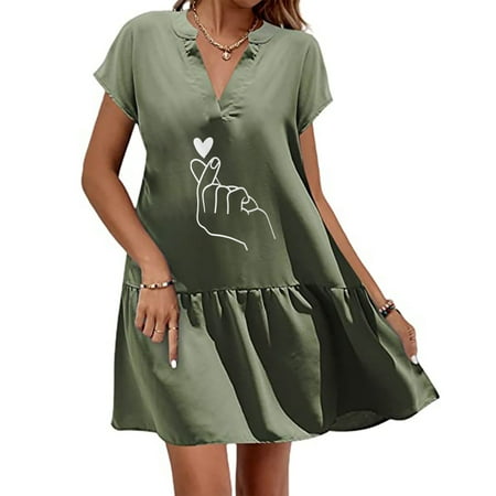 Jsaierl Cotton Linen Dresses Women Casual Summer Short Sleeve Midi Dress Loose Fit Print V Neck Dress Breathable Flowy Dresses 2023
Jsaierl Cotton Linen Dresses Women Casual Summer Short Sleeve Midi Dress Loose Fit Print V Neck Dress Breathable Flowy Dresses 2023
