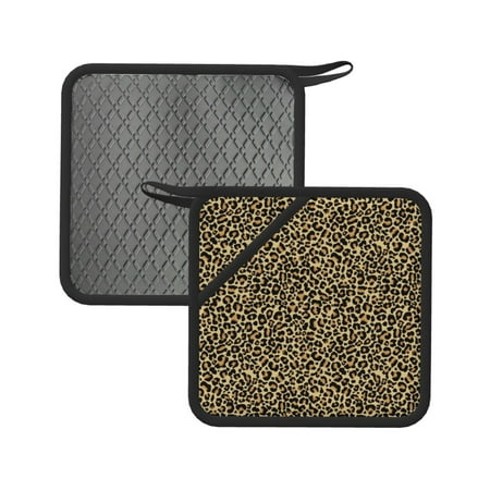 2PCS Pot Holders for Kitchen - Heat Resistant Silicone Pot Holders with Hanging Loop Leopard1 Non Slip Oven Hot Pads Potholders for Decor Baking Cooking Kitchen
2PCS Pot Holders for Kitchen - Heat Resistant Silicone Pot Holders with Hanging Loop Leopard1 Non Slip Oven Hot Pads Potholders for Decor Baking Cooking Kitchen