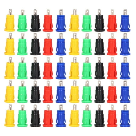 Ymiko Electrical Test Accessories 4mm Banana Socket 10Pairs Banana Socket 4mm Type Good Transmission Corrosion Resistance Electrical Test Accessories
Ymiko Electrical Test Accessories 4mm Banana Socket 10Pairs Banana Socket 4mm Type Good Transmission Corrosion Resistance Electrical Test Accessories