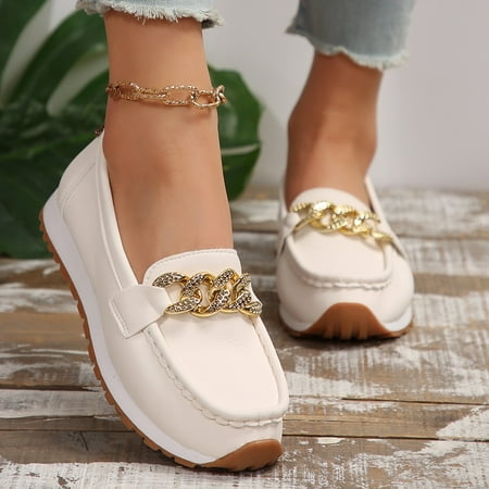 Comfortable Slip-On Walking Shoes - Sleek Design with Stylish Metal Accent Ultra-Comfortable Insoles and Flat Heel for Womens Everyday Casual Wear-36
Comfortable Slip-On Walking Shoes - Sleek Design with Stylish Metal Accent Ultra-Comfortable Insoles and Flat Heel for Womens Everyday Casual Wear-36