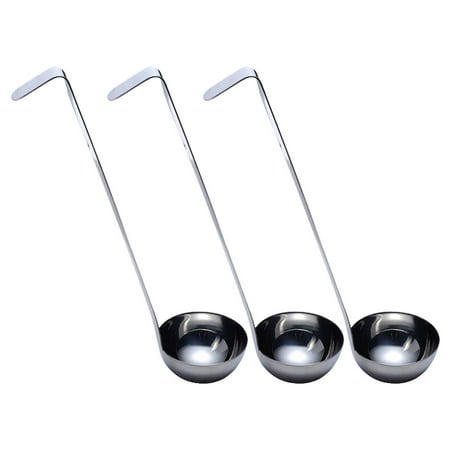 3pcs Stainless Steel Ladles Soup Handle Ladles Kitchen Cooking Soup Sauce Spoons
3pcs Stainless Steel Ladles Soup Handle Ladles Kitchen Cooking Soup Sauce Spoons