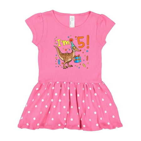 Inktastic I m 5 Festive Birthday Dinosaur with Confetti and Present Gift Toddler Girl Dress
Inktastic I m 5 Festive Birthday Dinosaur with Confetti and Present Gift Toddler Girl Dress