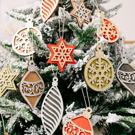 Ayyufe 4Pcs Christmas Tree Pendant Geometric Shape Glittering Surface Hollow Out Not Easy to Break Fadeless Decoration 4 Styles Xmas Tree Gift Hanging Wood Cutouts Pendant for Home
Ayyufe 4Pcs Christmas Tree Pendant Geometric Shape Glittering Surface Hollow Out Not Easy to Break Fadeless Decoration 4 Styles Xmas Tree Gift Hanging Wood Cutouts Pendant for Home