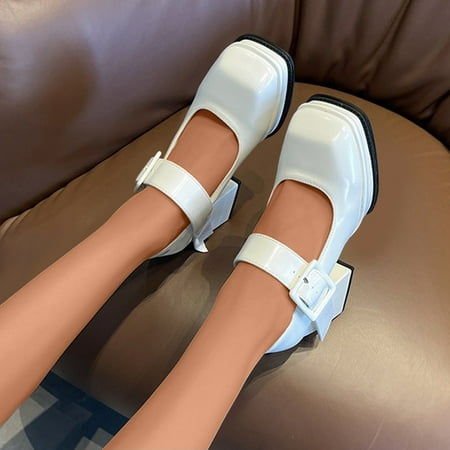 Cathalem Home Slippers Women Women s Shoes Fashion Casual Leather Shoes Buckle High Heels Thick Heels Shoes for Women Sling Back White 8.5
Cathalem Home Slippers Women Women s Shoes Fashion Casual Leather Shoes Buckle High Heels Thick Heels Shoes for Women Sling Back White 8.5