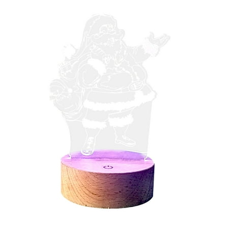 Yedhsi Night Lights 3D Night Light Christmas Three Color Bedside Lamp With Solid Wood Base
Yedhsi Night Lights 3D Night Light Christmas Three Color Bedside Lamp With Solid Wood Base