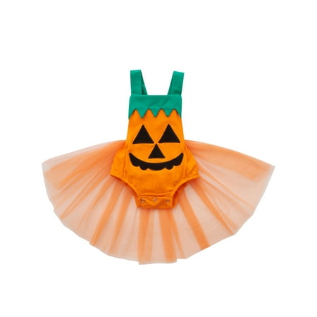 Frobukio Newborn Baby Girls Halloween Dress Pumpkin Patchwork Romper Sleeveless Square Collar Short Jumpsuit Orange 6-9 Months
Frobukio Newborn Baby Girls Halloween Dress Pumpkin Patchwork Romper Sleeveless Square Collar Short Jumpsuit Orange 6-9 Months