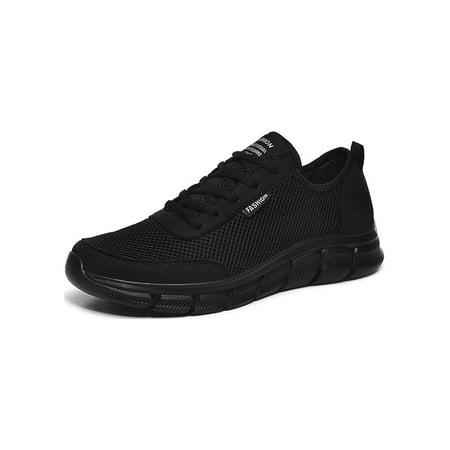 

Men s Extra Wide Sneakers Comfor Walking Running Non Slip Lace Up Sport Casual Athletic Shoes Black Size 7-14